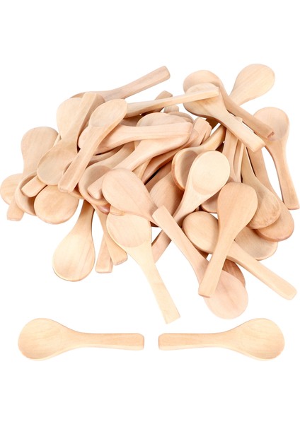 50 Adet Küçük Ahşap Kaşık, Mini Doğa Kaşıkları, Ahşap Bal Kaşığı, Yemeklik Sos Kaşıkları, Mutfak Için (Açık Kahverengi) (Yurt Dışından) modelleri