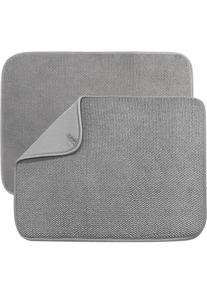 Paket Mikrofiber Bulaşık Kurutma Matı, Emici Bulaşık Süzgeci Mutfak Tezgahı, Süper Emici Bulaşık Kurutma Pedleri 20X15 Inç (A) (Yurt Dışından)