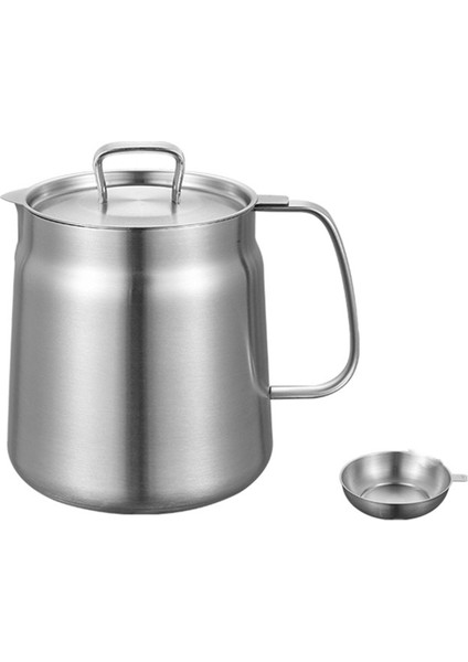 Kızartma Makinesi, Yağ Kazanı Paslanmaz Çelik Büyük Kapasiteli Yağ Kızartma Makinesi ve Filtre Kap Kombinasyonu Çok Yönlü Yağ Filtresi Mutfak Için 2l (Yurt Dışından)