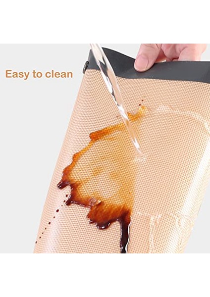 Tokalı 2 Parça Silikon Elyaf Pişirme Matı, Sızdırmaz ve Yapışmaz, Köşeleri Birleştirilerek Sızdırmaz Fırın Tepsisi Oluşturur (Yurt Dışından) modelleri