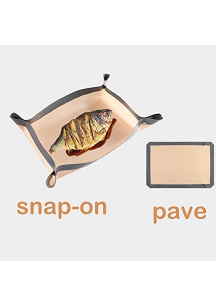 Tokalı 2 Parça Silikon Elyaf Pişirme Matı, Sızdırmaz ve Yapışmaz, Köşeleri Birleştirilerek Sızdırmaz Fırın Tepsisi Oluşturur (Yurt Dışından) indirimleri