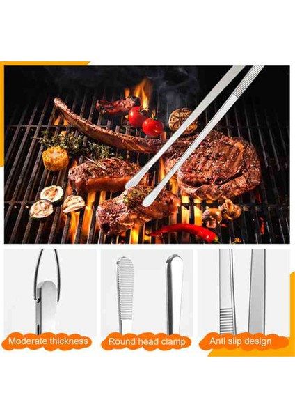 Mutfak Cımbızı Maşası, Paslanmaz Çelik Pişirme Cımbızı - Makarna, Kaplama ve Hassas Küçük Yiyecek Parçalarını Sıkıştırma (Yurt Dışından) modelleri