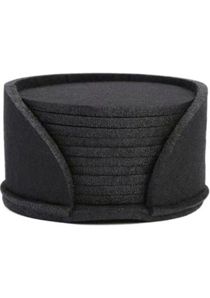 50 Adet Yuvarlak Keçe Bardak Altlığı Yemek Masası Koruyucu Ped Isıya Dayanıklı Bardak Altlığı Kahve Çay Sıcak Içecek Kupa Yer Matı, Siyah (Yurt Dışından)