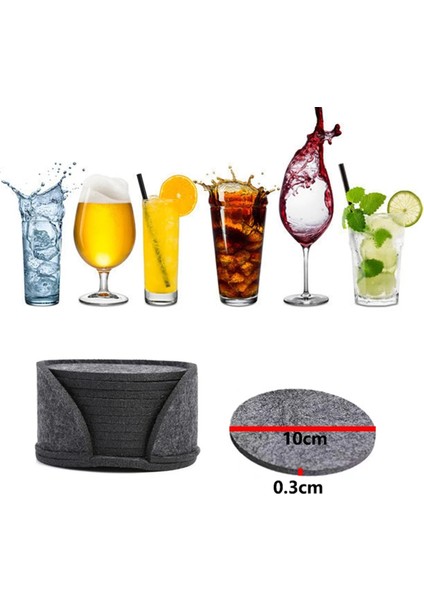 50 Adet Yuvarlak Keçe Bardak Altlığı Yemek Masası Koruyucu Ped Isıya Dayanıklı Bardak Altlığı Kahve Çay Sıcak Içecek Kupa Yer Matı, Siyah (Yurt Dışından) fiyatları