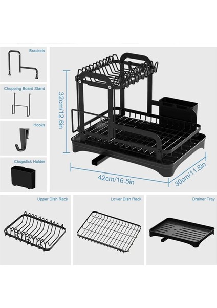 Bulaşık Kase Süzgeç Saklama Rafı Mutfak Bulaşık Kurutma Rafı Süzgeç Sepetli Tezgah Üstü Yemek Takımı Düzenleyici Süzgeç Tahtası (Yurt Dışından) modelleri