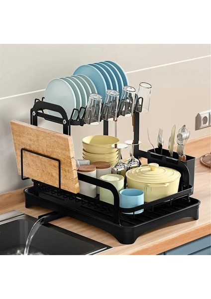 Bulaşık Kase Süzgeç Saklama Rafı Mutfak Bulaşık Kurutma Rafı Süzgeç Sepetli Tezgah Üstü Yemek Takımı Düzenleyici Süzgeç Tahtası (Yurt Dışından) indirimleri