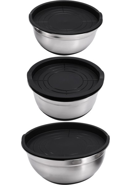 Paslanmaz Çelik Karıştırma Kapları, Salata Kasesi, Kaymaz Istiflenebilir Servis Kasesi, Hava Geçirmez Kapaklı, Mutfak, Pişirme, Fırınlama Vb. Için (Yurt Dışından) fırsatları