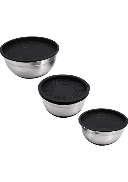 Paslanmaz Çelik Karıştırma Kapları, Salata Kasesi, Kaymaz Istiflenebilir Servis Kasesi, Hava Geçirmez Kapaklı, Mutfak, Pişirme, Fırınlama Vb. Için (Yurt Dışından) indirimleri