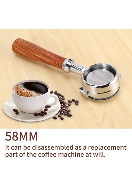 Nuova Kahve Makinesi Profesyonel Aksesuarı Için 58MM Paslanmaz Çelik Kahve Makinesi Dipsiz Portafiltre (Yurt Dışından) fırsatları