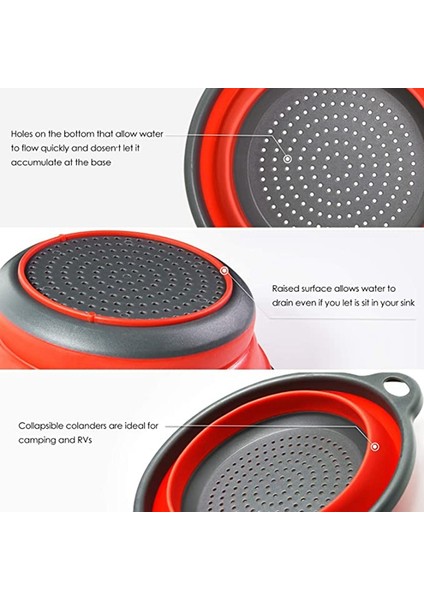 Katlanabilir Silikon Süzgeçler ve Süzgeçler Makarna Sebze/meyve Mutfak Uzatılabilir Saplı Ağ Süzgeçler (Yurt Dışından) fiyatları