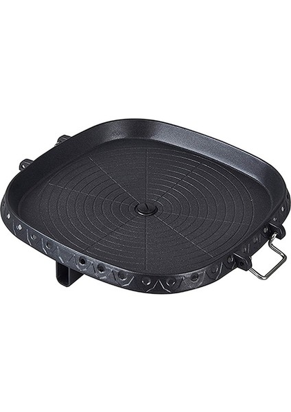 Kare Yapışmaz Kore Izgara Tavası Barbekü Taşınabilir Sıcak Plaka Taş Kaplama Ev Dış Mekan Fırın Tepsisi (Yurt Dışından)