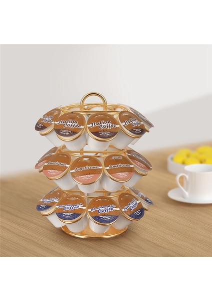 27 Kart Pozisyonlu Pod Karusel Tutucu - Keurig Pod Için 360 Derece Dönebilen Metal Kahve Pod Düzenleyici (Yurt Dışından) modelleri