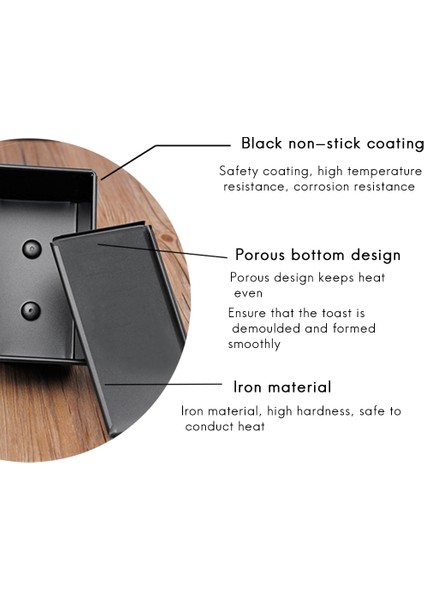 450G Karbon Çelik Ekmek Kalıbı Kapaklı Ekmek Tost Kalıbı Ağır Hizmet Tipi Profesyonel Ekmek Yapma Tavası (Yurt Dışından) fiyatları