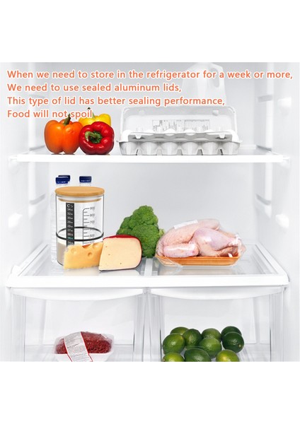 Ahşap Kapaklı Ekşi Maya Başlangıç Kavanozu Geniş Ağızlı Cam Ekşi Maya Başlangıç Kavanozu Ekmek Pişirmek Için (Yurt Dışından) indirimleri