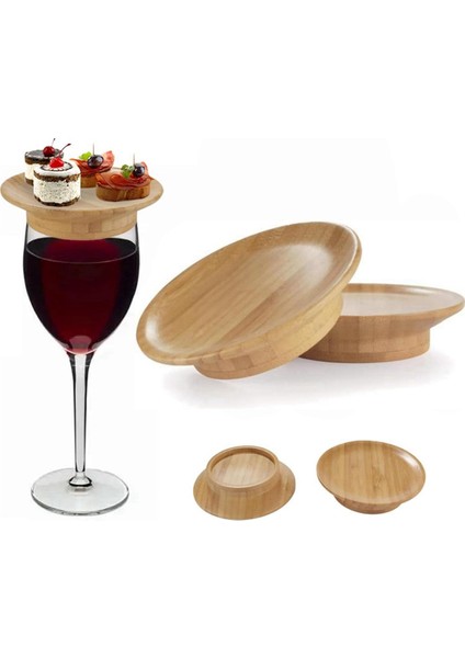 Adet Şarap Kadehi Üstü, 4 Inç Şarap Kadehi Üstü, Bambu Şarap Kadehi Üstü Bardak Altlıkları (Yurt Dışından) fiyatları