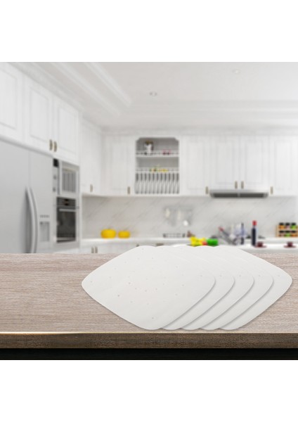 200 Adet 8 Inçlik Fritöz Astarı Delikli Pişirme Kağıdı Fırın Buharlı Pişirici Yapışmaz Buhar Kağıdı (Yurt Dışından) fiyatları