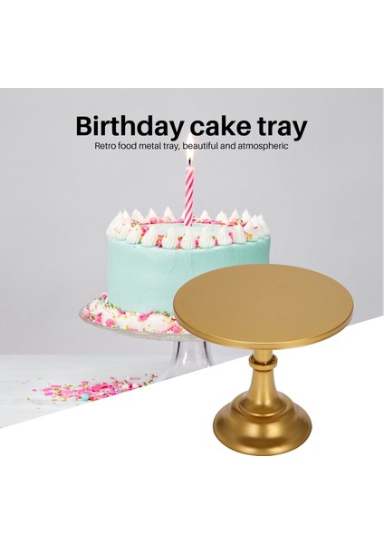 Doğum Günü Düğün Partisi Için Metal Demir Kek Standı Yuvarlak Kaide Tatlı Tutucu Kek Sergileme Rafı Fırın Kapları (Altın) (Yurt Dışından) fiyatları