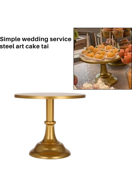 Doğum Günü Düğün Partisi Için Metal Demir Kek Standı Yuvarlak Kaide Tatlı Tutucu Kek Sergileme Rafı Fırın Kapları (Altın) (Yurt Dışından) fırsatları