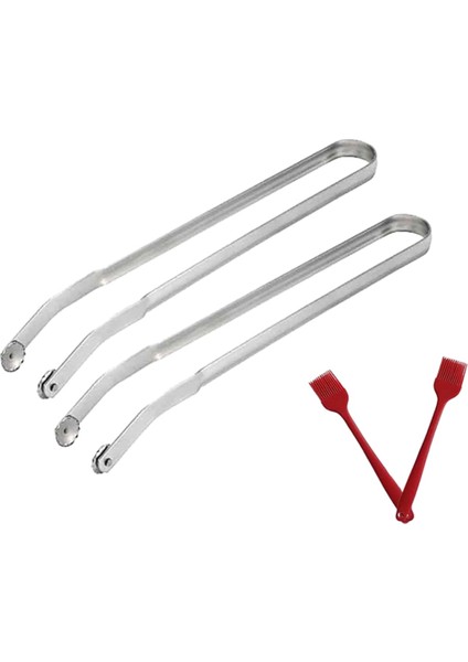Sosis Çevirme Maşası, Mutfak Pişirme Maşası, Izgara Için Barbekü Maşası, Sosis Izgara Maşası, Uzun Saplı Mutfak Maşası B (Yurt Dışından)