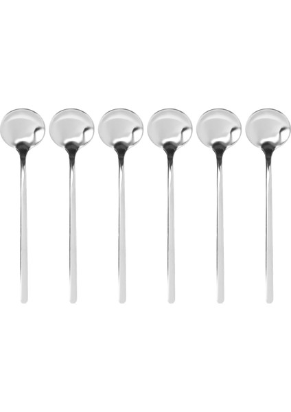 Paslanmaz Çelik 6 Adet Espresso Kaşıkları Çay Kaşıkları Kahve Şeker Tatlı Kek Dondurma Çorba Antipasto (Gümüş) (Yurt Dışından) modelleri