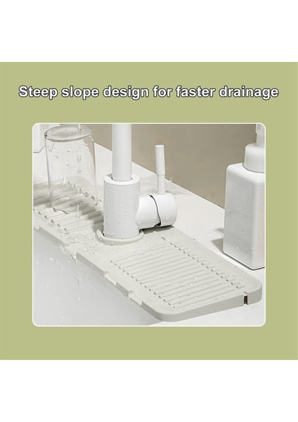 Mutfak Lavabo Musluk Matı, Mutfak Lavabo Sıçrama Gider Matı, Hızlı Kuruyan Lavabo Tepsisi, Lavabo Koruyucu Lavabo Musluk Matı (Yurt Dışından) modelleri