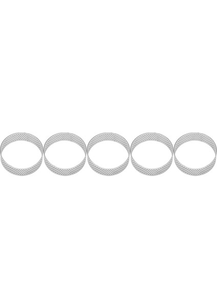 16'lı Paket 6 cm Yuvarlak Tart Halkaları Tatlı Paslanmaz Çelik Delikli Meyveli Turta Kek Mus Kalıbı Mutfak Pişirme Kalıbı Halkası (Yurt Dışından) fırsatları