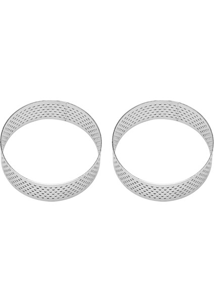 16'lı Paket 6 cm Yuvarlak Tart Halkaları Tatlı Paslanmaz Çelik Delikli Meyveli Turta Kek Mus Kalıbı Mutfak Pişirme Kalıbı Halkası (Yurt Dışından) indirimleri