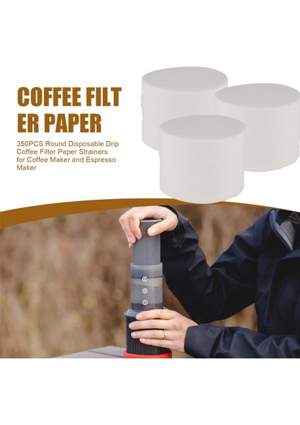 Aeropress Kahve Makinesi ve Espresso Makinesi Için 350 Adet Yuvarlak Tek Kullanımlık Damlama Kahve Filtre Kağıdı Süzgeçleri (Yurt Dışından) fırsatları