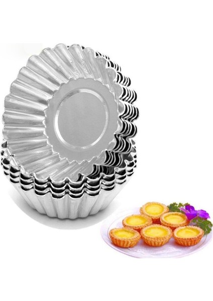 80 Adet Gümüş Tonlu Alüminyum Yumurta Tart Kalıbı Kalıp Üreticileri Cupcake Kek Kurabiye Kalıbı Kaplı Kalıp Teneke Pişirme Aracı (Yurt Dışından) fırsatları