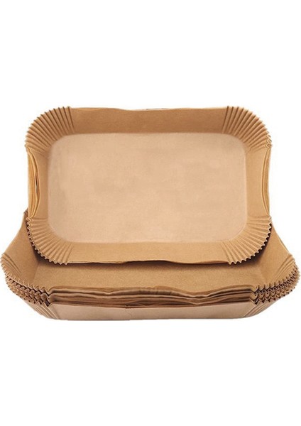 Hava Fritözü Astarı Için Dikdörtgen Özel Kağıt, Çift Tava Yağ Emici Pişirme Kağıdı, Yağ Geçirmez Barbekü Tabağı, Pişirme Aracı (Yurt Dışından)