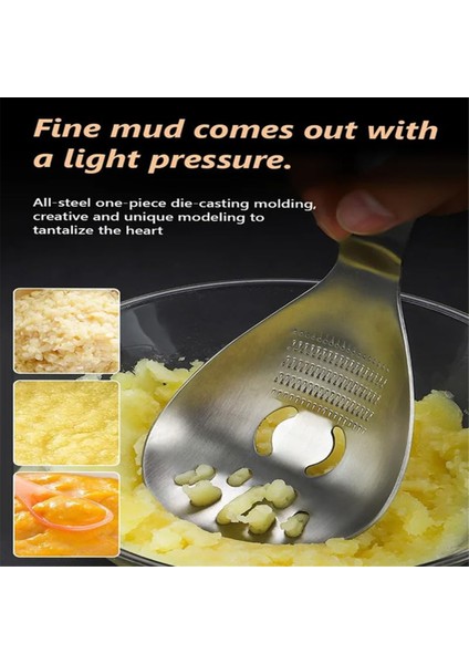 Adet Çok Amaçlı Öğütme Kaşığı Paslanmaz Çelik Mutfak Kaşığı Sarımsak Ezici Yumurta Ayırıcı Mutfak Eşyaları Için (Yurt Dışından) modelleri