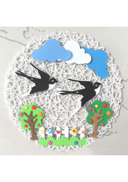 Yuvarlak Kağıt Elyaf Dokuma Amerikan Servisleri Dekoratif Örgülü Doğal Mat Tatil Partileri Dekor 15 Inç 12'li Set (Beyaz) (Yurt Dışından) fırsatları