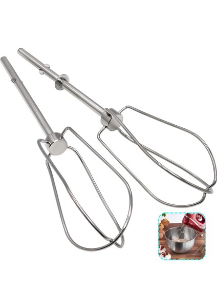 W10490648 Kitchenaid Mikser Yardımcısı Için El Mikseri Turbo Çırpıcılar Çorba, Smoothie, Milkshake, Yumurta Beyazı Karıştırma, 2 Adet (Yurt Dışından) fiyatları