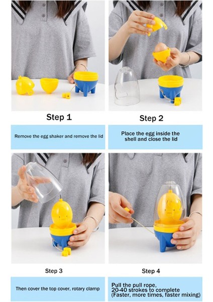 Yumurta Sarısı Çalkalayıcı - Karıştırma Çırpıcısı Yumurta Döndürme Mikseri Karıştırma Makinesi Çekme Makinesi Manuel Yumurta Çalkalama Aleti Mutfak Yemek Pişirme Fırınlama Aletleri (Yurt Dışından) indirimleri