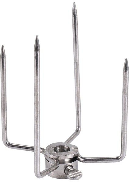 2 Adet Barbekü Çevirme Et Çatalı Kelepçesi Izgara Et Kürdanı Paslanmaz Çelik Barbekü Şişi (Yurt Dışından) indirimleri