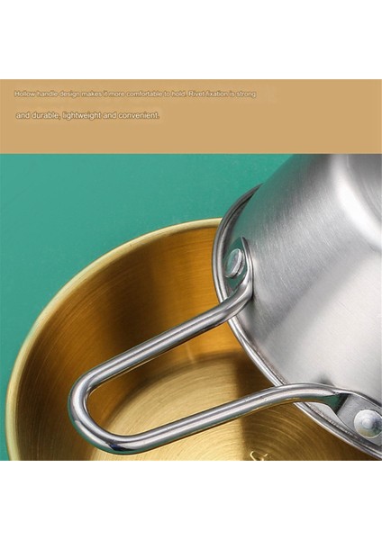 Saplı Yuvarlak Pirinç Şarap Kasesi Paslanmaz Çelik Ev Yemek Sos Kaseleri Sofra Takımları Yemek Takımları Mutfak Eşyaları (Yurt Dışından) modelleri