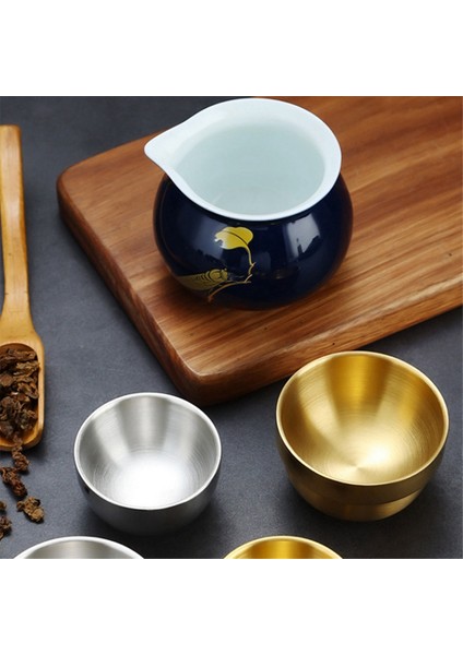 45 ml Paslanmaz Çelik Sake Bardağı Çift Katmanlı Mini Beyaz Şarap Bardağı Çay Su Bardakları Endüstriyel Stil Mutfak Içecek Eşyaları (Yurt Dışından) indirimleri