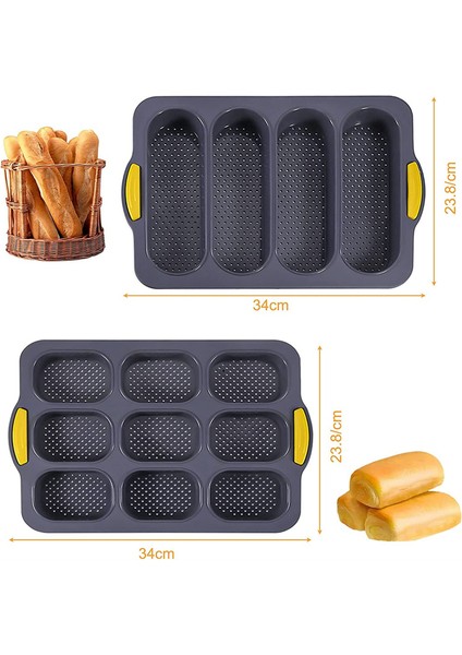 Fransız Bagetleri/sosisli Sandviç Ekmeği Pişirmek Için Silikon Ekmek Kalıbı, Pişirme Için Ekmek Kalıbı, Yapışmaz ve Kolay Temizlenir (Yurt Dışından) fiyatları