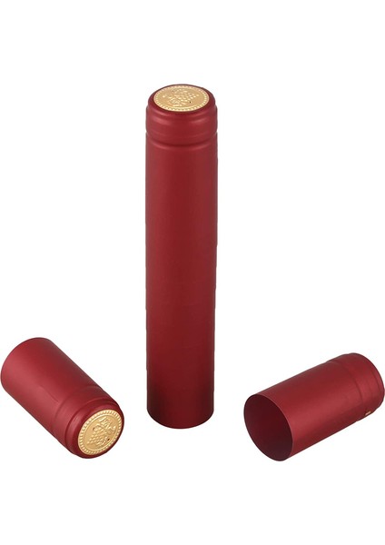 100 Pvc Yırtılma Çizgili Termo-Büzüşmeli Kapak, Kırmızı Şarap Kapağı, Plastik Kapak, Kendi Kendine Demlenen Şarap Şişesi Sızdırmazlık Kapağı (Yurt Dışından) indirimleri