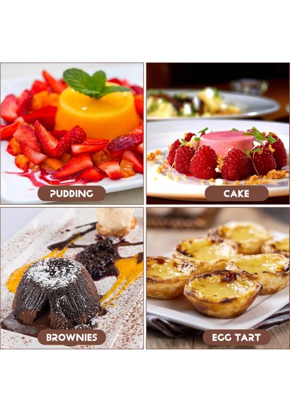 Parça Bireysel Kalıplar Puding Kalıpları Kaplar Mini Çikolata Erimiş Kaplar Yapışmaz Kek Kek Kurabiye Puding Kalıbı (Yurt Dışından) indirimleri