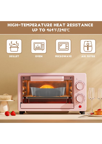 20 cm Hava Fritözü Fırın Tepsisi Kızarmış Tavuk Sepet Matı Hava Fritözü Silikon Tencere Yuvarlak Yedek Izgara Tavası Gri (Yurt Dışından) indirimleri