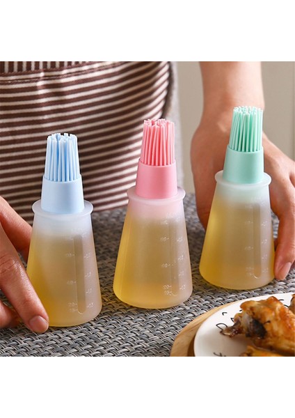 Silikon Yağ Şişesi Fırçası, Barbekü Fırçası ile Yağ Dağıtıcı Şişe, Yüksek Sıcaklıklı Yağlama Fırçası, Mutfak Barbekü Aletleri (Yurt Dışından) modelleri