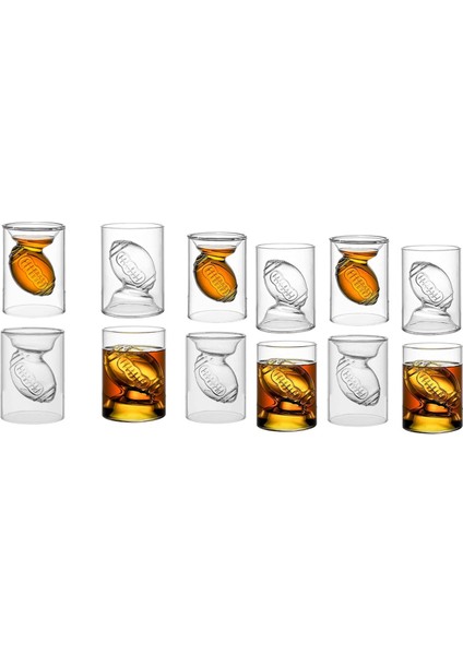 Parçalı, Içerisinde 3D Kabartmalı Futbol Topu Şekli Bulunan Ters Çevrilebilir Futbol Shot Bardağı (Yurt Dışından)