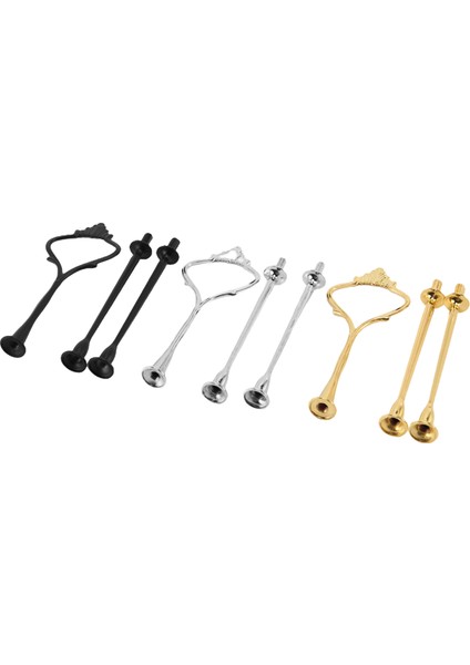 Pasta Standı Için 6 Set Tepsi Donanımı, Düğün ve Parti Servis Tepsisi Için 3 Katlı Pasta Standı Bağlantı Donanımı Tutucu (3 Renk) (Yurt Dışından) fiyatları