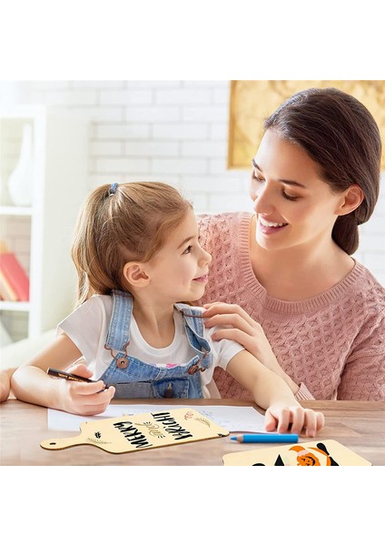 36 Parça Saplı Ahşap Mini Kesme Tahtası, Bitirilmemiş Ahşap El Sanatları Mini Şarküteri Tahtaları, Kürek Boş Doğrama Tahtası (Yurt Dışından) fırsatları
