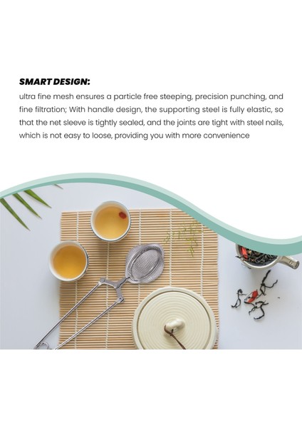 Adet Çay Demleyici, Çay Yaprağı, Çay Süzgeci, Saplı Paslanmaz Çelik Çay Filtresi, Çay Demleyici (Yurt Dışından) fiyatları