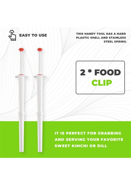 Deluxe Turşu Sıkacağı, 2'li Set, Turşu Toplayıcı Paslanmaz Çelik ve Plastik - Zeytin Biber Tutucu (Yurt Dışından) fırsatları