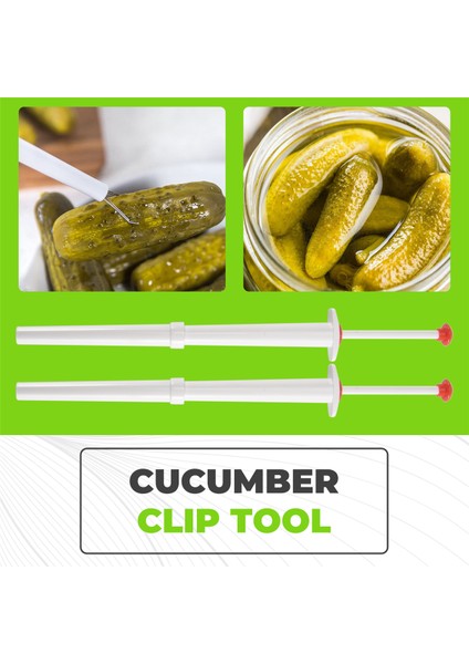 Deluxe Turşu Sıkacağı, 2'li Set, Turşu Toplayıcı Paslanmaz Çelik ve Plastik - Zeytin Biber Tutucu (Yurt Dışından) indirimleri