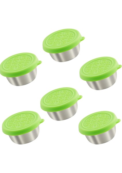 Kapaklı Salata Sosu Kabı Su Geçirmez Yeniden Kullanılabilir Paslanmaz Çelik Salata Sosu Kabı Sos Kabı (Yurt Dışından)