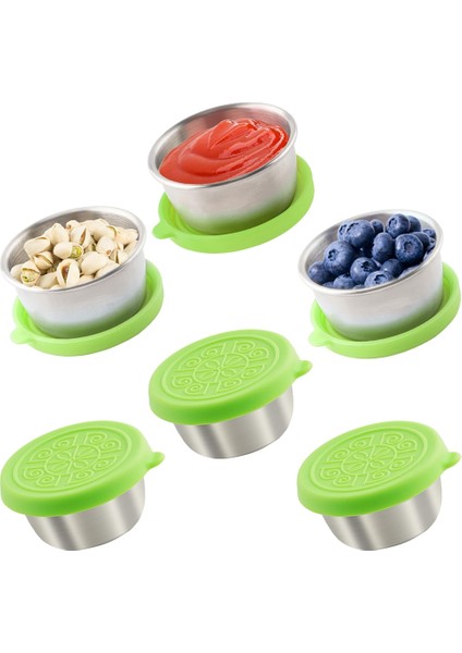 Kapaklı Salata Sosu Kabı Su Geçirmez Yeniden Kullanılabilir Paslanmaz Çelik Salata Sosu Kabı Sos Kabı (Yurt Dışından) modelleri